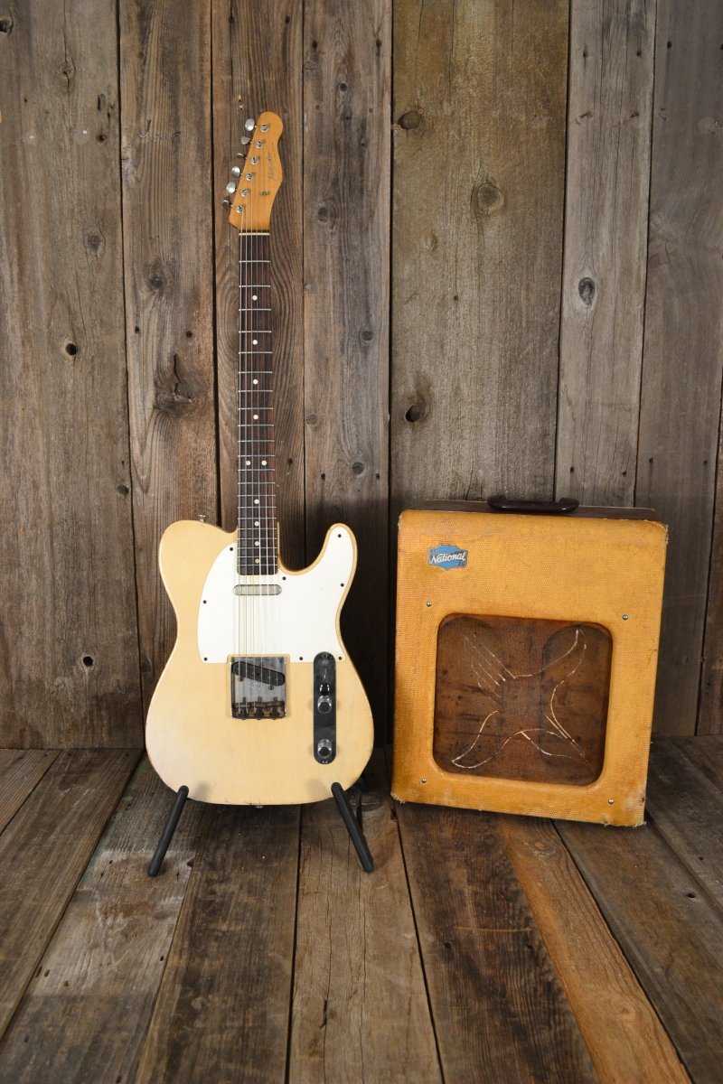 SOLD - Danocaster Single Cut White Guard Rosewood Fretboard 2014 6lb 5oz - Mahar's Vintage Guitars