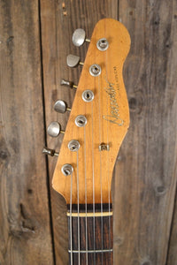 SOLD - Danocaster Single Cut White Guard Rosewood Fretboard 2014 6lb 5oz - Mahar's Vintage Guitars