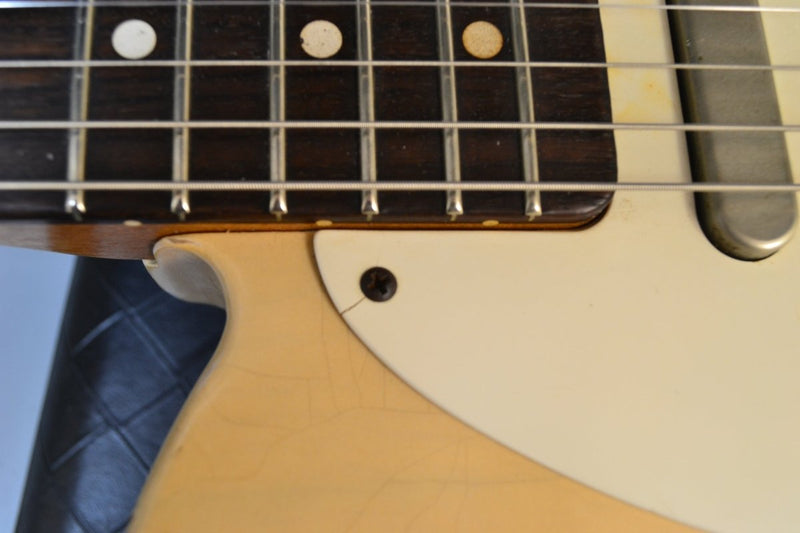 SOLD - Danocaster Single Cut White Guard Rosewood Fretboard 2014 6lb 5oz - Mahar's Vintage Guitars