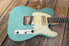 SOLD - Danocaster Singlecut Aquamarine 2020 with P - 90 6lb 8oz - Mahar's Vintage Guitars