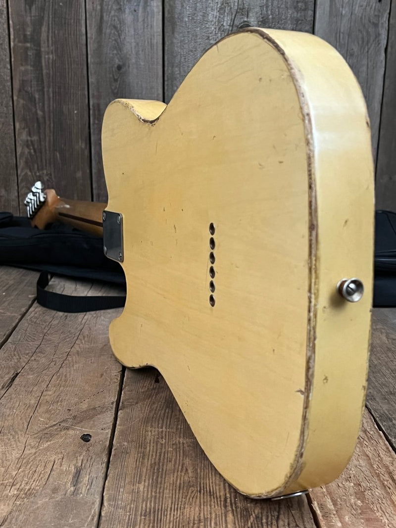 SOLD - Danocaster Telecaster Butterscotch Blonde Black Guard 2022 - Mahar's Vintage Guitars