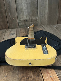 SOLD - Danocaster Telecaster Butterscotch Blonde Black Guard 2022 - Mahar's Vintage Guitars
