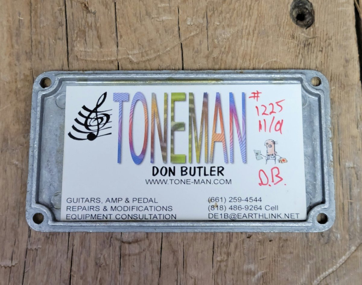 SOLD - Don Butler Rangemaster Treble Booster - Mahar's Vintage Guitars