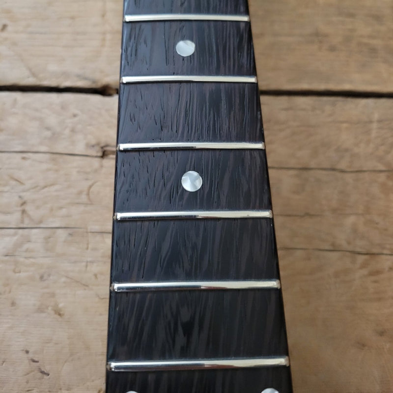 SOLD - Dwight Juke by Clive Brown SG Jr style Korina custom build - Mahar's Vintage Guitars
