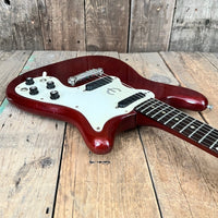 SOLD - Epiphone Olympic Double 1965 Cherry Finish SB722D - Mahar's Vintage Guitars