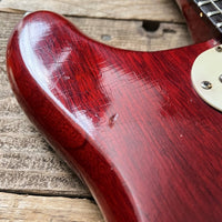 SOLD - Epiphone Olympic Double 1965 Cherry Finish SB722D - Mahar's Vintage Guitars