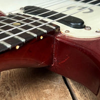 SOLD - Epiphone Olympic Double 1965 Cherry Finish SB722D - Mahar's Vintage Guitars