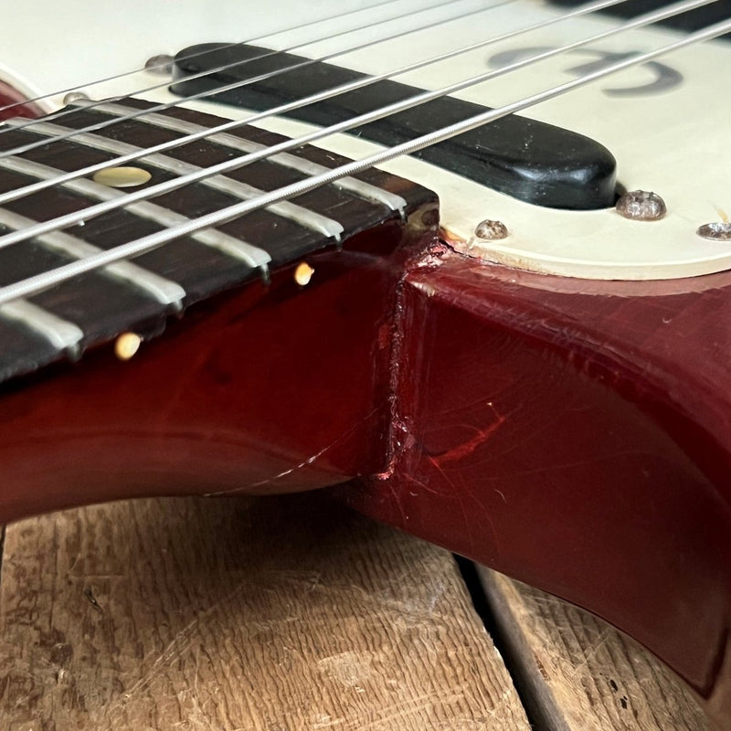 SOLD - Epiphone Olympic Double 1965 Cherry Finish SB722D - Mahar's Vintage Guitars