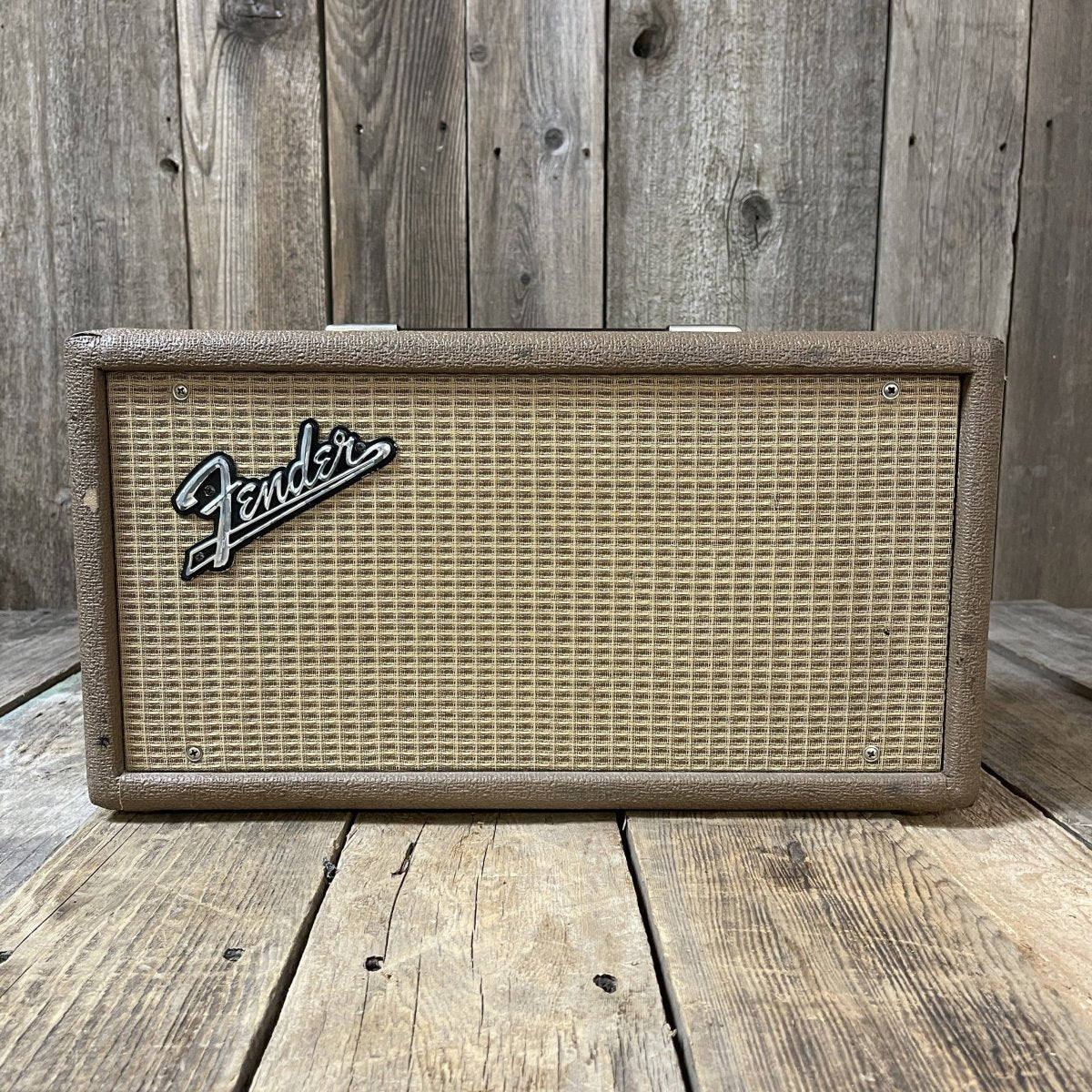SOLD - Fender 6G15 Reverb Unit 1963 Pre CBS Brown Tolex - Mahar's Vintage Guitars
