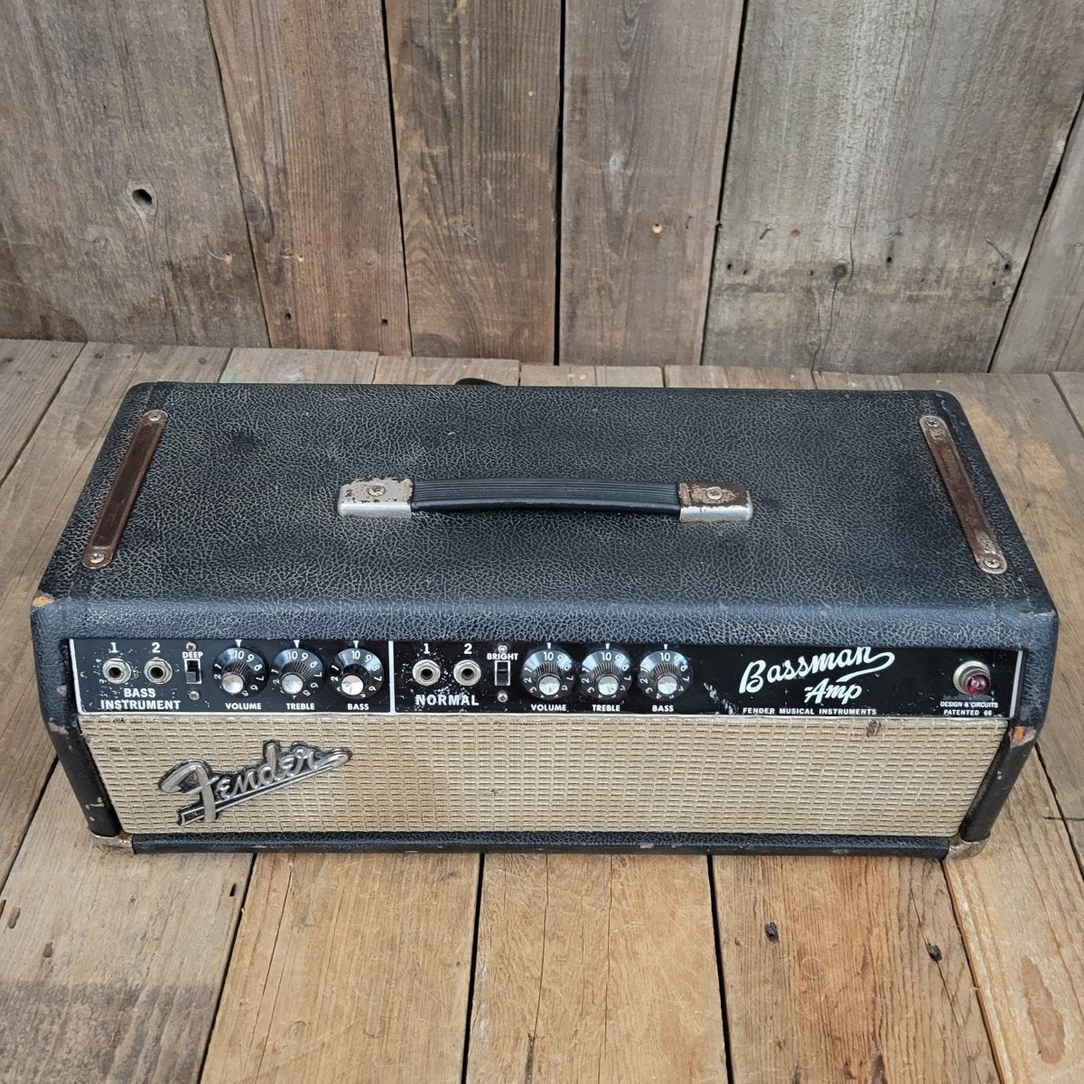 SOLD - Fender Bassman 2 Channel 50 watt Head AA165 - 1967 - Mahar's Vintage Guitars