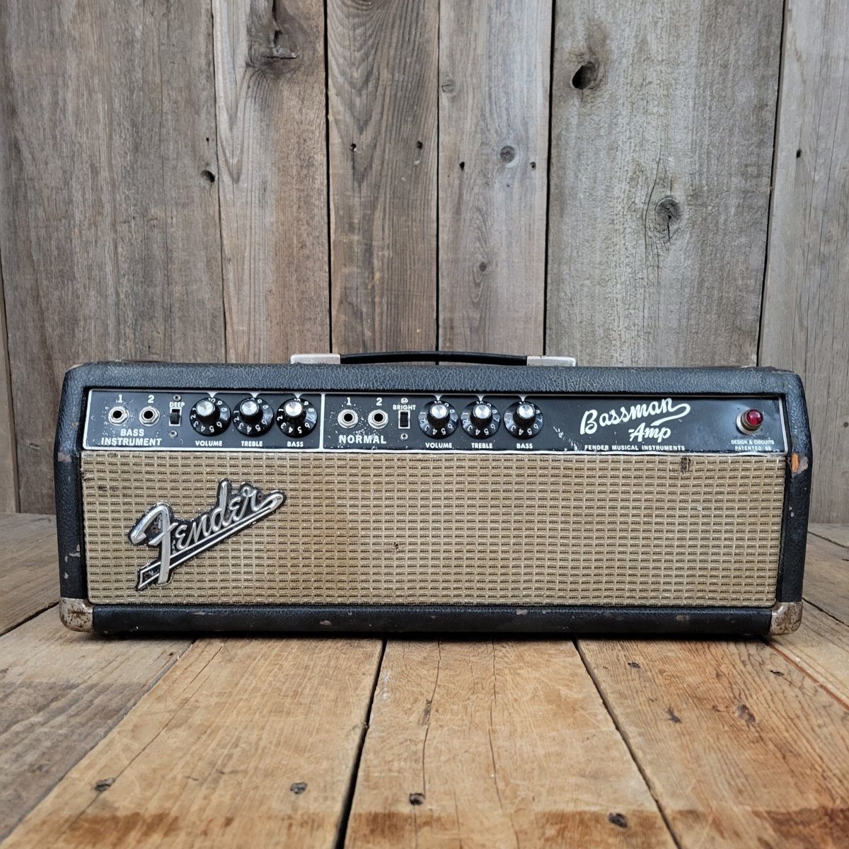 SOLD - Fender Bassman 2 Channel 50 watt Head AA165 - 1967 - Mahar's Vintage Guitars