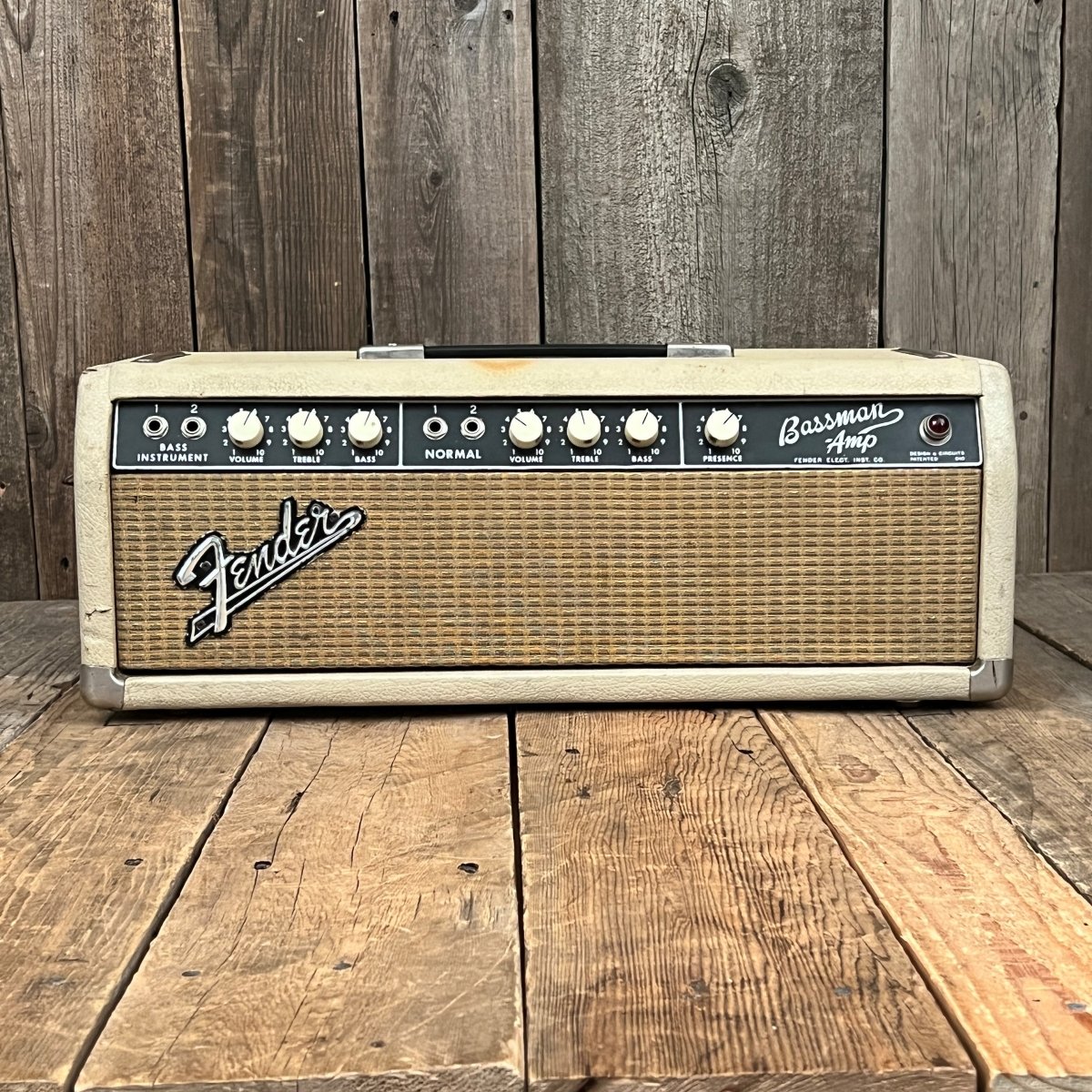 SOLD - Fender Bassman 6G6-B 1964 Blonde Black Panel Pre CBS