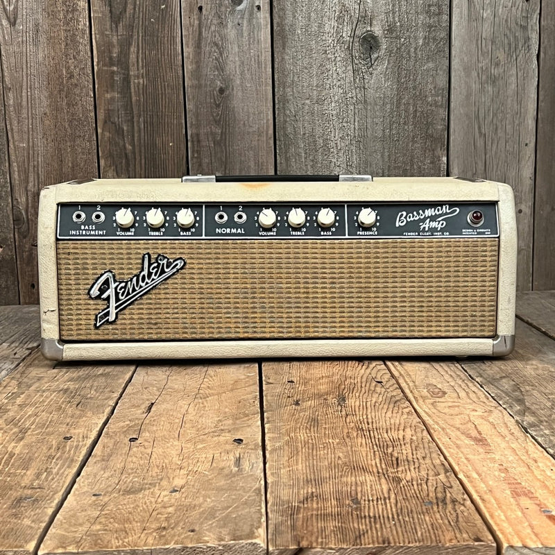 SOLD - Fender Bassman 6G6 - B 1964 Blonde Black Panel Pre CBS - Mahar's Vintage Guitars