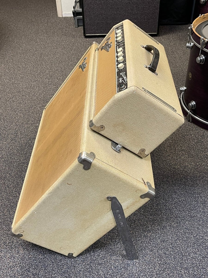 SOLD - Fender Bassman 6G6 - B Head and cabinet 1963 Blonde and Wheat - Mahar's Vintage Guitars