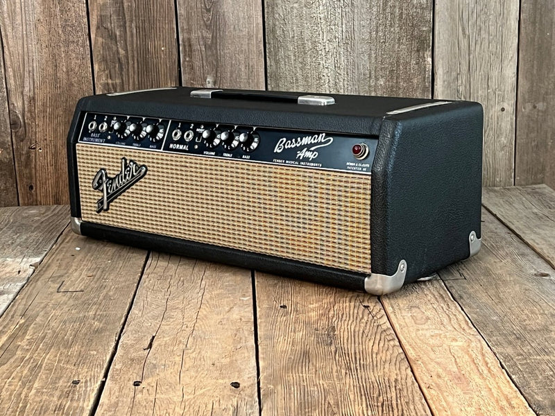 SOLD - Fender Bassman Head 1965 Blackpanel - Mahar's Vintage Guitars