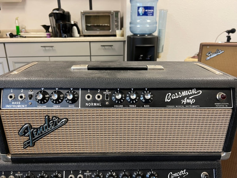 SOLD - Fender Bassman Head 1965 Blackpanel - Mahar's Vintage Guitars