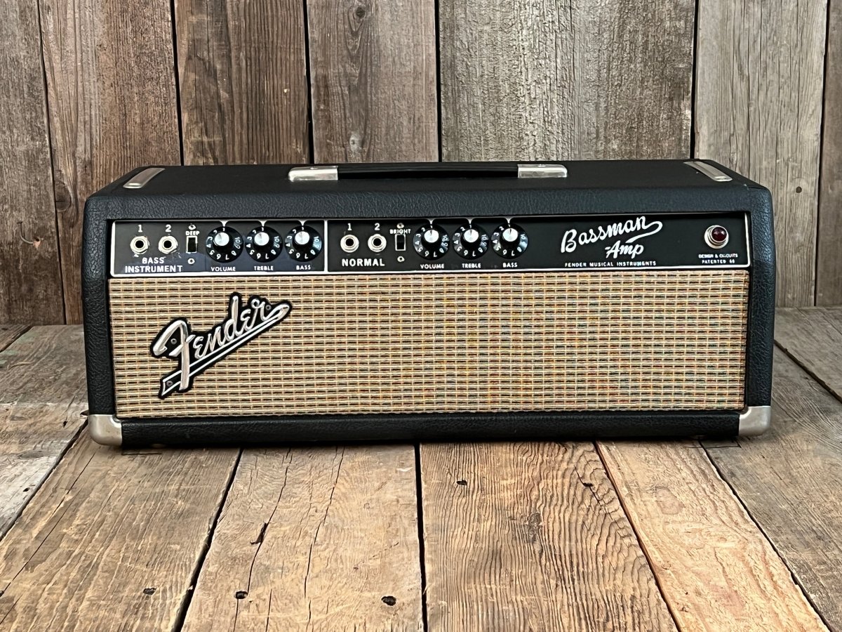 SOLD - Fender Bassman Head 1965 Blackpanel - Mahar's Vintage Guitars