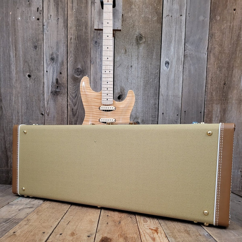 SOLD - Fender Carved Top Stratocaster One Piece Birdseye Neck - 1998 Custom Shop Mint - Mahar's Vintage Guitars