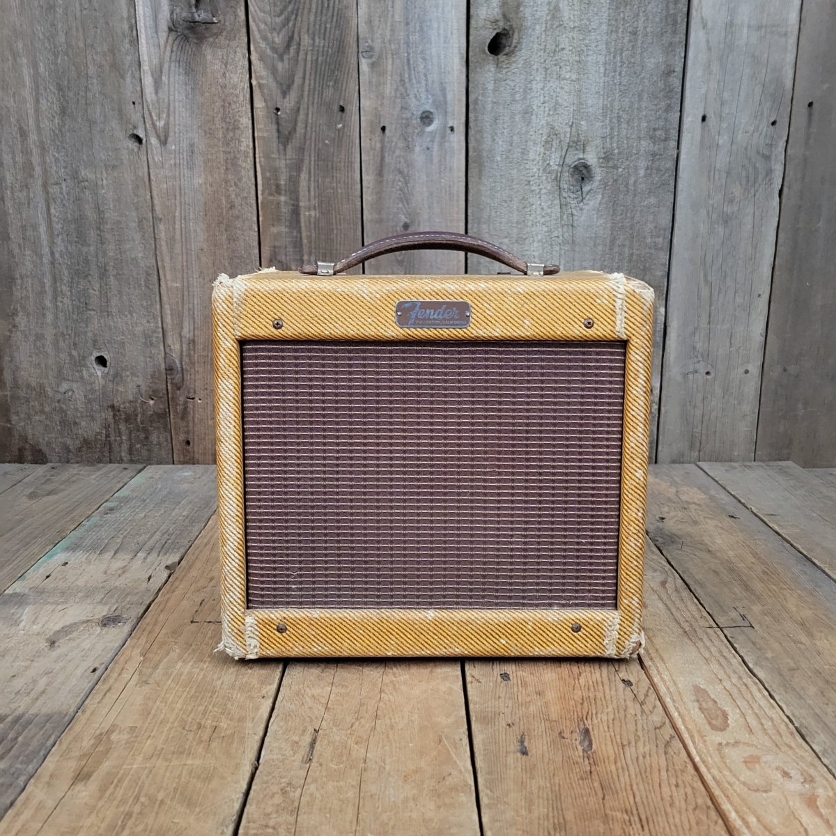 SOLD - Fender Champ 5F1 Tweed - 1958 - Mahar's Vintage Guitars