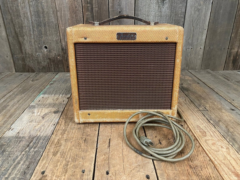 SOLD - Fender Champ 5F1 Tweed 1958 - Mahar's Vintage Guitars