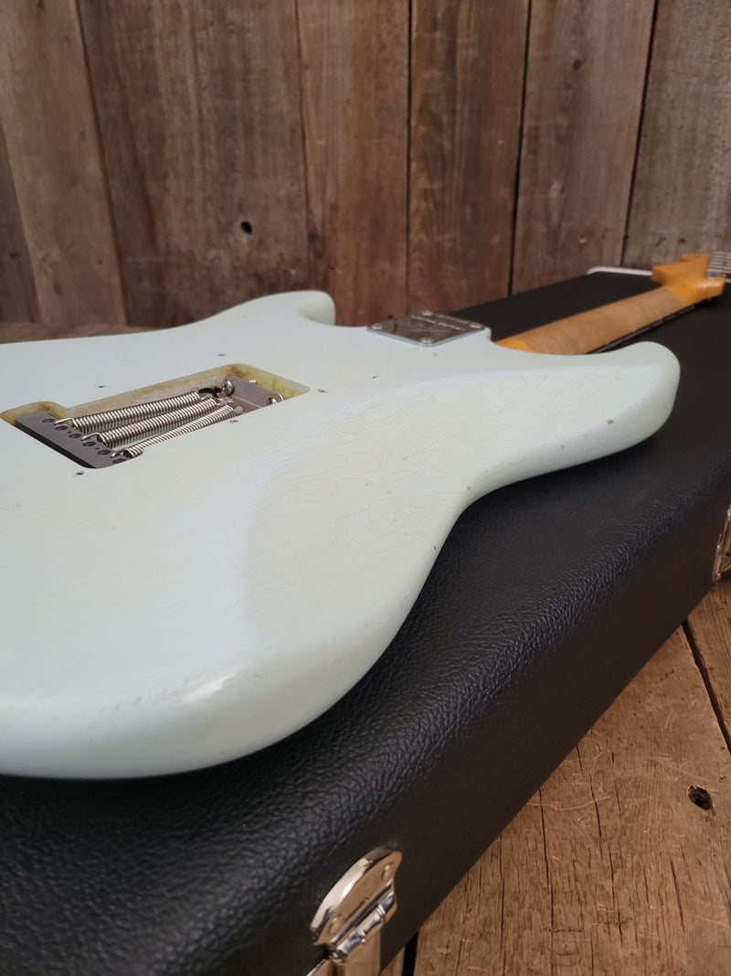 SOLD - Fender Custom Shop 1959 Stratocaster Journeyman Limited Edition relic Sonic Blue 2016 - Mahar's Vintage Guitars