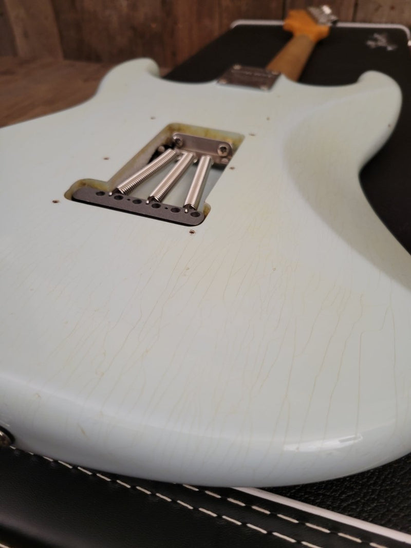 SOLD - Fender Custom Shop 1959 Stratocaster Journeyman Limited Edition relic Sonic Blue 2016 - Mahar's Vintage Guitars