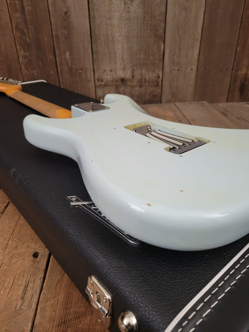 SOLD - Fender Custom Shop 1959 Stratocaster Journeyman Limited Edition relic Sonic Blue 2016 - Mahar's Vintage Guitars