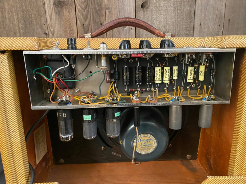 SOLD - Fender Deluxe 5E3 Tweed 1956 - Mahar's Vintage Guitars