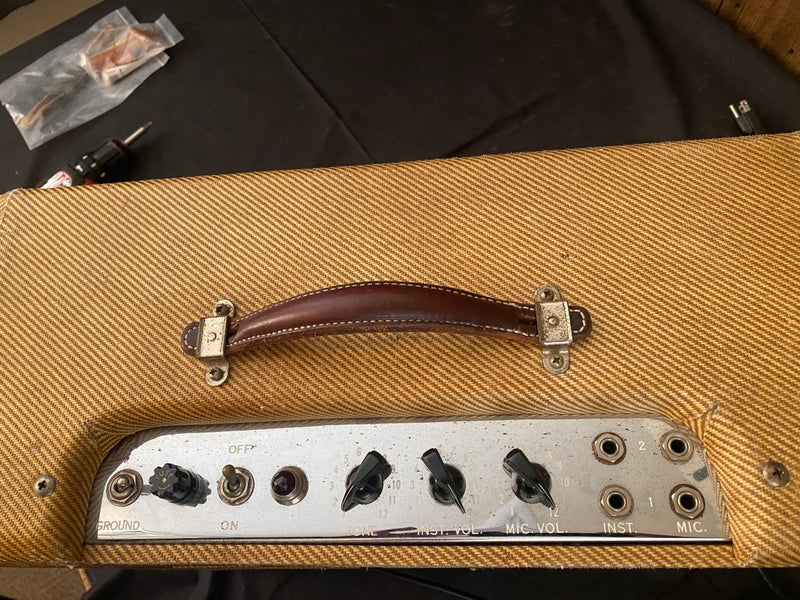 SOLD - Fender Deluxe 5E3 Tweed 1956 - Mahar's Vintage Guitars