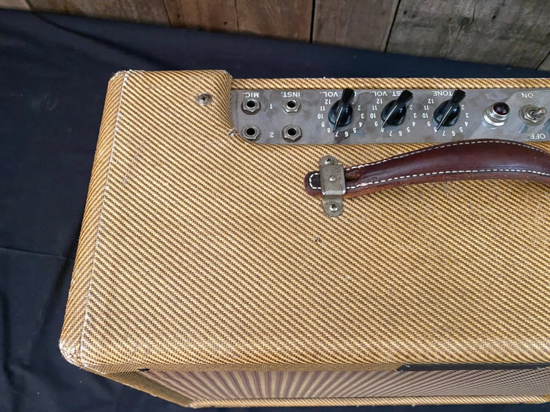 SOLD - Fender Deluxe 5E3 Tweed 1956 - Mahar's Vintage Guitars