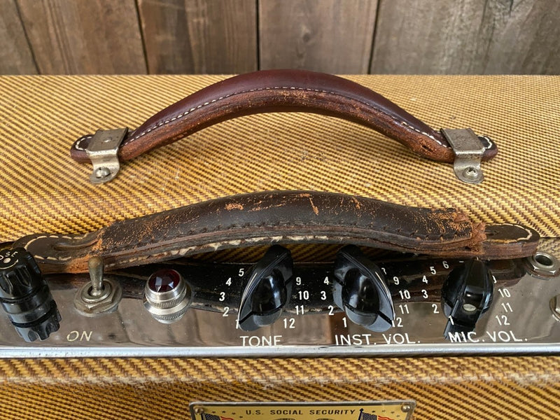 SOLD - Fender Deluxe 5E3 Tweed 1956 - Mahar's Vintage Guitars