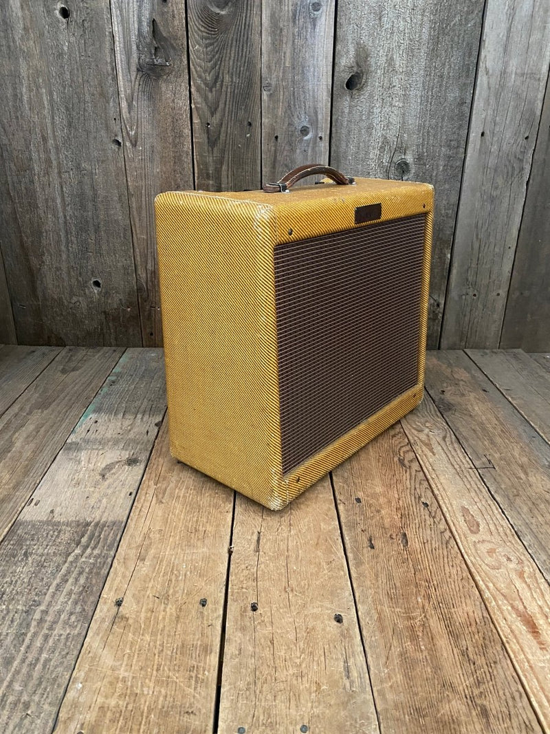 SOLD - Fender Deluxe Amp 5E3 Small Box Tweed Amp 1955 - Mahar's Vintage Guitars