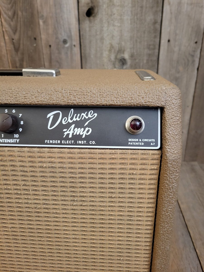 SOLD - Fender Deluxe Amp 6g3 Brown Pre CBS 1963 Vintage Guitar Amplifier - Mahar's Vintage Guitars