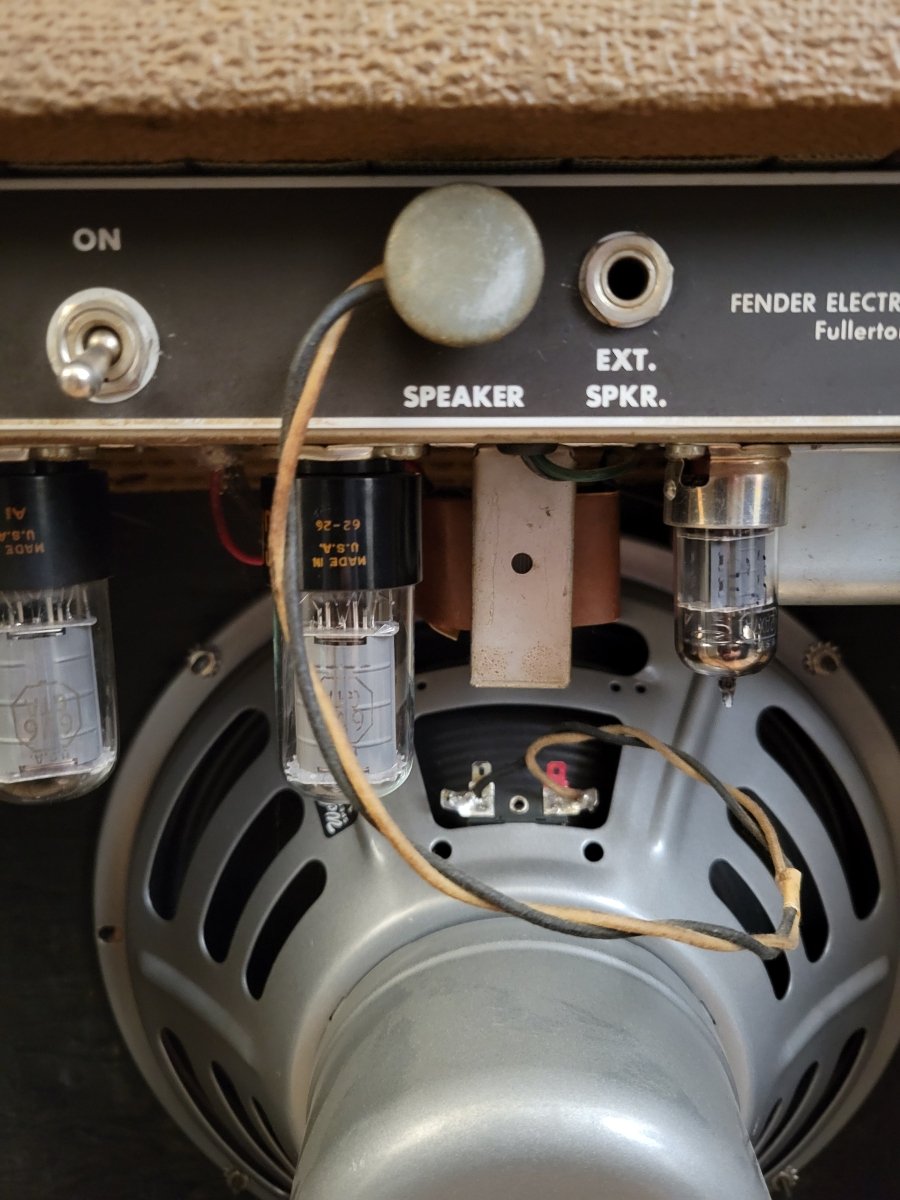 SOLD - Fender Deluxe Amp 6g3 Brown Pre CBS 1963 Vintage Guitar Amplifier - Mahar's Vintage Guitars