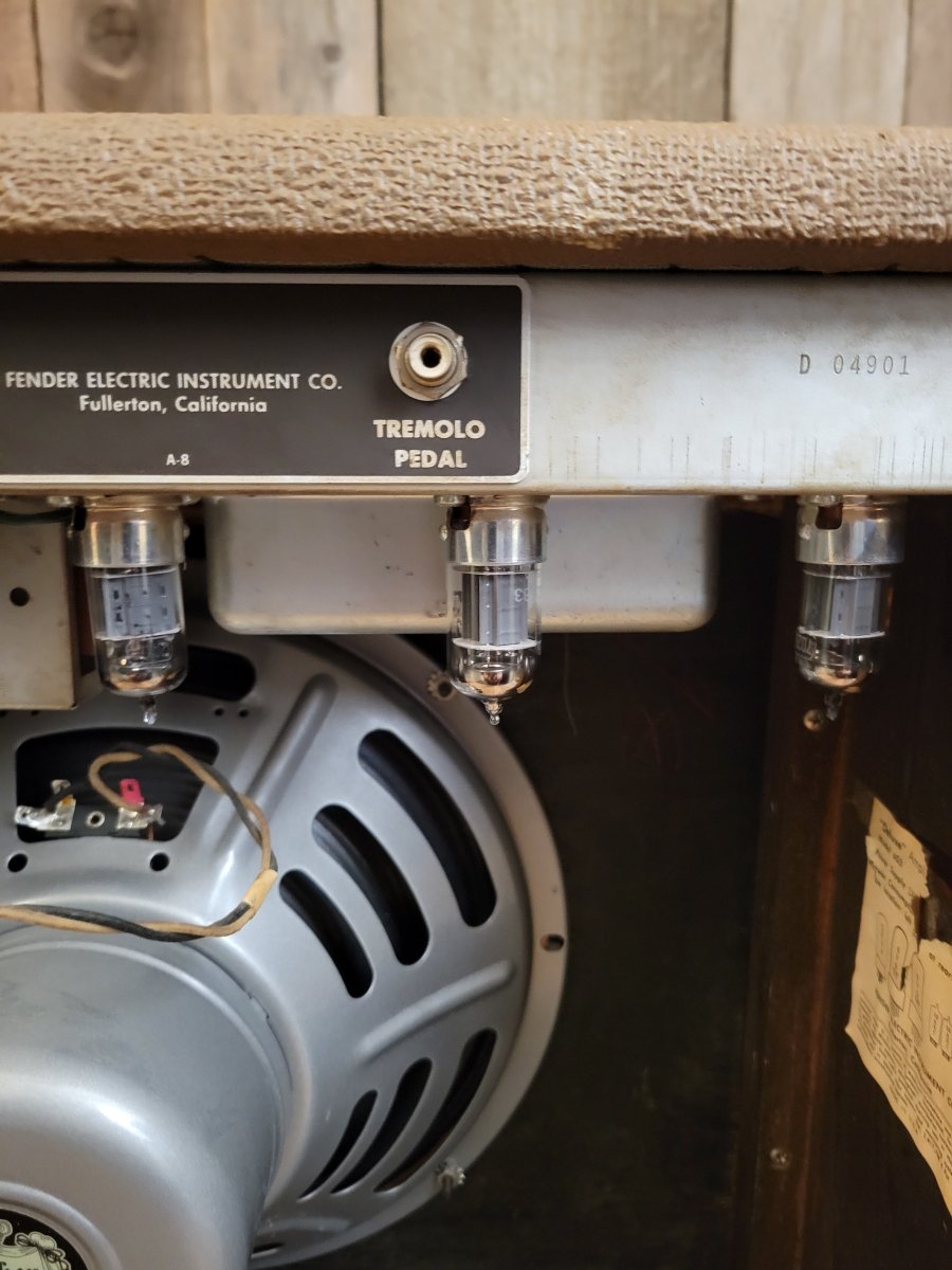 SOLD - Fender Deluxe Amp 6g3 Brown Pre CBS 1963 Vintage Guitar Amplifier - Mahar's Vintage Guitars