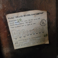 SOLD - Fender Deluxe Reverb AB763 February 1965 Earliest CBS "Colombia" - Mahar's Vintage Guitars