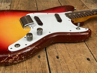 SOLD - Fender Duo - Sonic 1961 Maroon burst - Mahar's Vintage Guitars