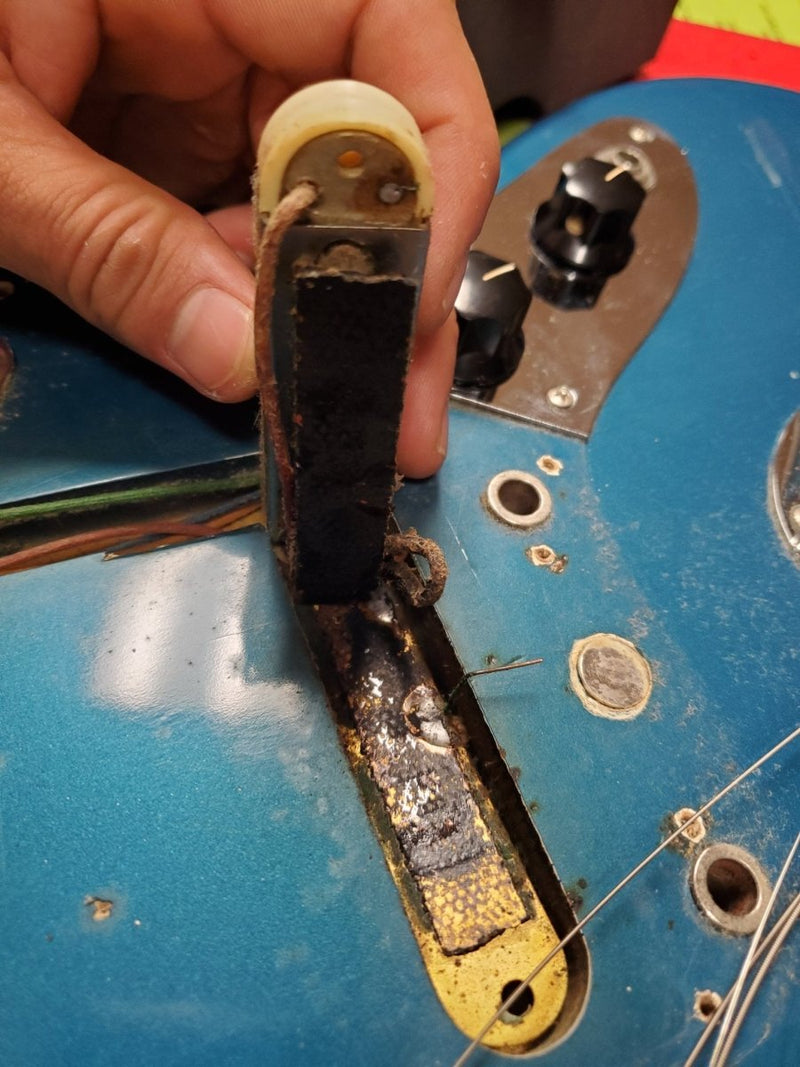 SOLD - Fender Jaguar 1965 Lake Placid Blue Pre CBS Custom Color - Mahar's Vintage Guitars