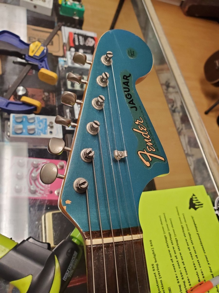 SOLD - Fender Jaguar 1965 Lake Placid Blue Pre CBS Custom Color - Mahar's Vintage Guitars