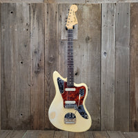 SOLD - Fender Jaguar Blond over Ash - 1963 - Mahar's Vintage Guitars