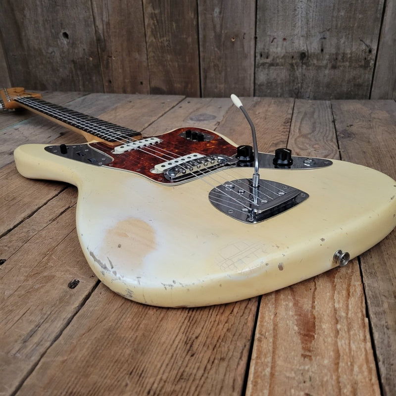 SOLD - Fender Jaguar Blond over Ash - 1963 - Mahar's Vintage Guitars
