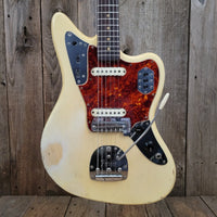 SOLD - Fender Jaguar Blond over Ash - 1963 - Mahar's Vintage Guitars
