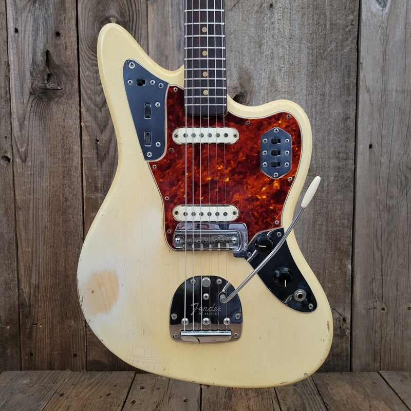 SOLD - Fender Jaguar Blond over Ash - 1963 - Mahar's Vintage Guitars