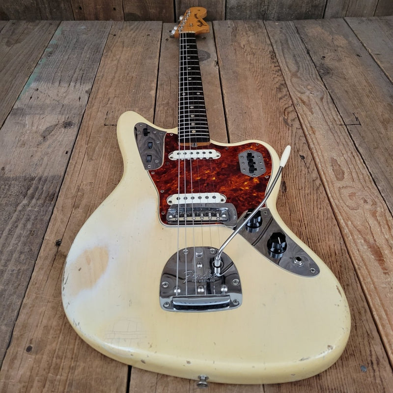 SOLD - Fender Jaguar Blond over Ash - 1963 - Mahar's Vintage Guitars