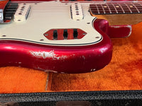 SOLD - Fender Jaguar Candy Apple Red 1964 Pre CBS - Mahar's Vintage Guitars