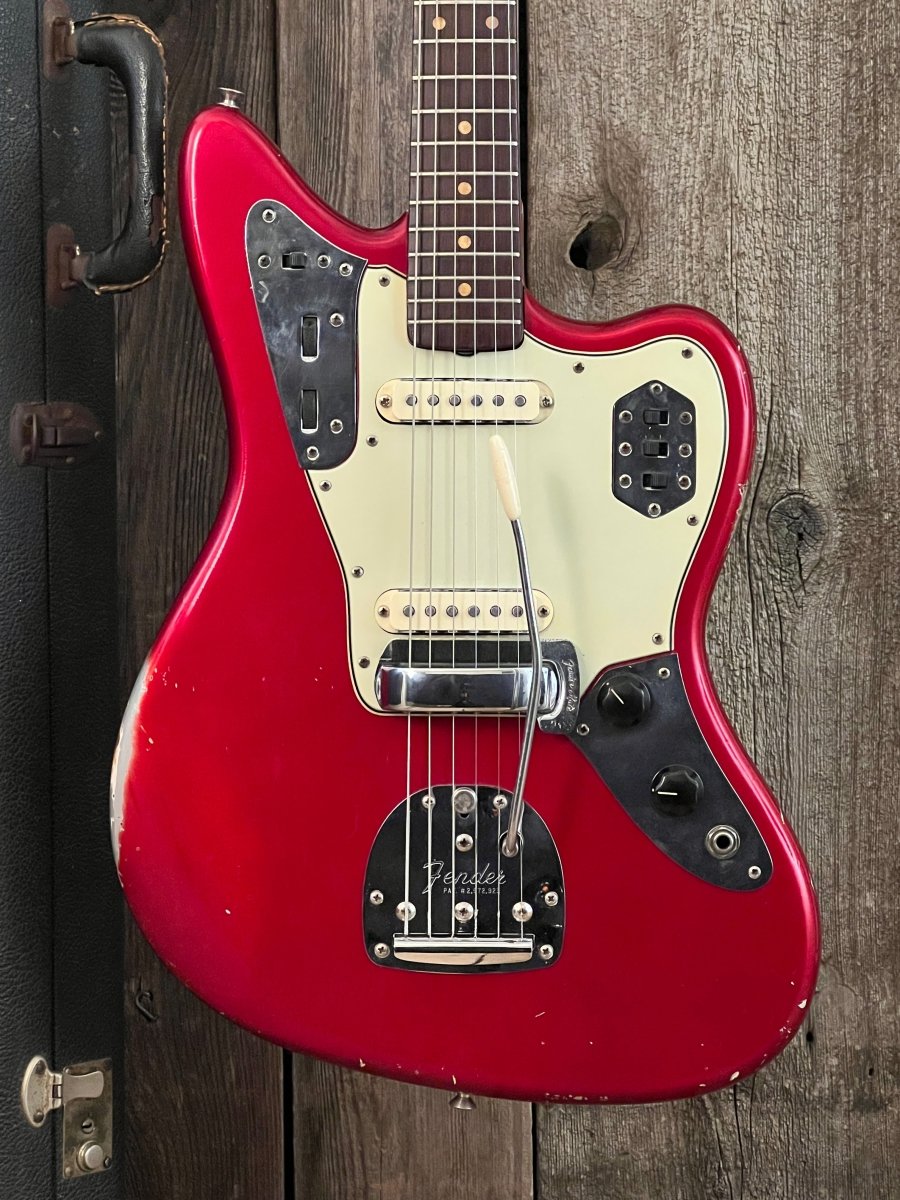 SOLD - Fender Jaguar Candy Apple Red 1964 Pre CBS - Mahar's Vintage Guitars