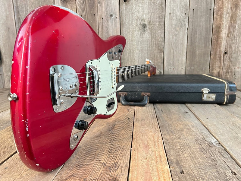 SOLD - Fender Jaguar Candy Apple Red 1964 Pre CBS - Mahar's Vintage Guitars