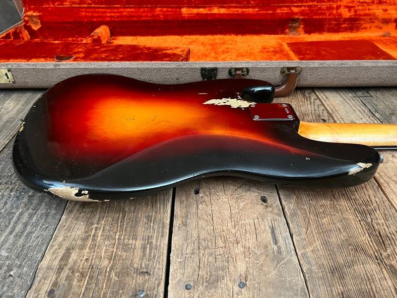 Sold! - Fender Jazz Bass 1961 One Owner with Tags and Receipt - Mahar's Vintage Guitars