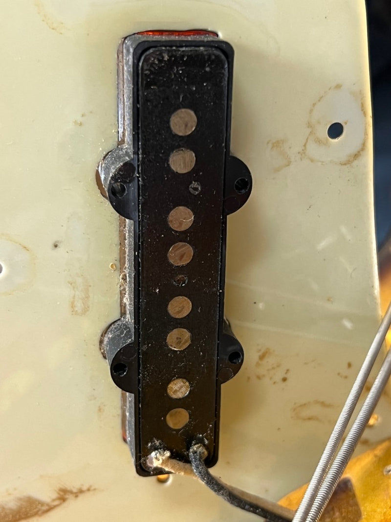 Sold! - Fender Jazz Bass 1961 One Owner with Tags and Receipt - Mahar's Vintage Guitars