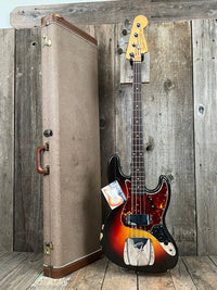Sold! - Fender Jazz Bass 1961 One Owner with Tags and Receipt - Mahar's Vintage Guitars